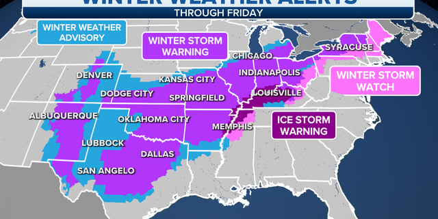 U.S. winter weather alerts