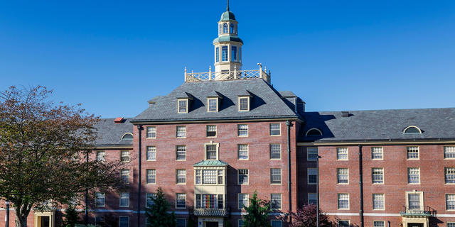 Student dormitory on the University of Massachusetts Amherst campus.