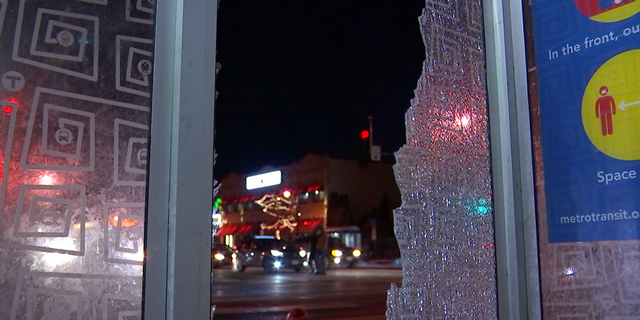 Protesters in Minneapolis vandalized buildings and blocked traffic on Feb. 11, 2022, while demanding justice in the death of Amir Locke, who was shot by police officers during a no-knock warrant raid.