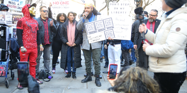 New York City workers protested against the municipal worker vaccine mandate on Friday, which was the deadline for city workers to get vaccinated or risk losing their job.