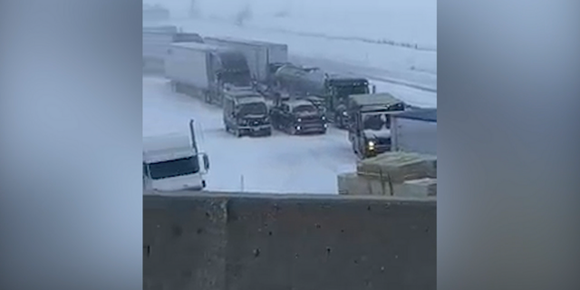 Winter weather caused a pile-up involving over 100 vehicles on Thursday, according to the Illinois State Police.