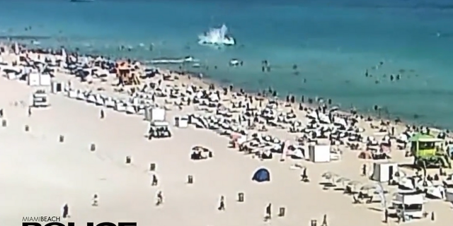 A helicopter crashed into the ocean near a crowded beach in Miami Beach on Saturday afternoon, according to the Miami Beach Police Department.