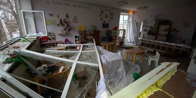 Several buildings in Starobilsk within the Luhansk Oblast region of Ukraine show significant damage because of shelling, according to images shared by the State Emergency Service of Ukraine.