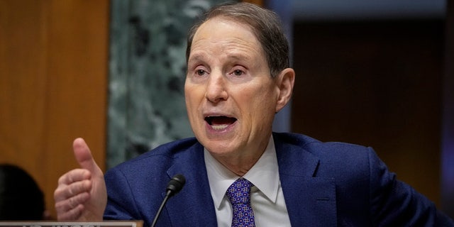 Committee chairman Sen. Ron Wyden, D-Ore., seen on Capitol Hill on February 8, 2022. (Photo by Drew Angerer/Getty Images)