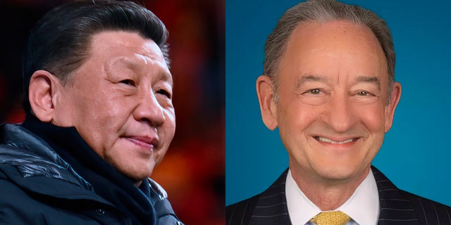 GWU president 'personally offended' by art slamming China's human rights record, removed from campus 3 Portraits of Xi Jinping and Dr. Mark Wright of George Washington University