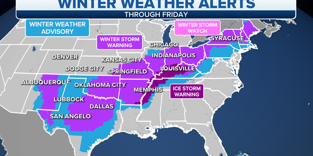 U.S. winter weather alerts