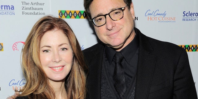 Dana Delany and Bob Saget attend Scleroderma Research Foundation's Cool Comedy - Hot Cuisine at Carolines Dec. 12, 2016, in New York City.