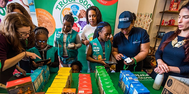 Troop 6000 which serves girls in the New York City Shelter System. 