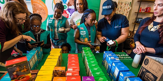 Girl Scout cookie season is here and you might want to buy a box from this group 2 Troop 6000 which serves girls in the New York City Shelter System.