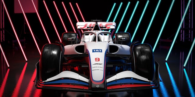 The 2022 Haas F1 car is the first to be revealed. It's white, red and blue livery  is representative of its primary sponsor, Russian fertilizer company Uralkali, rather than the American flag.