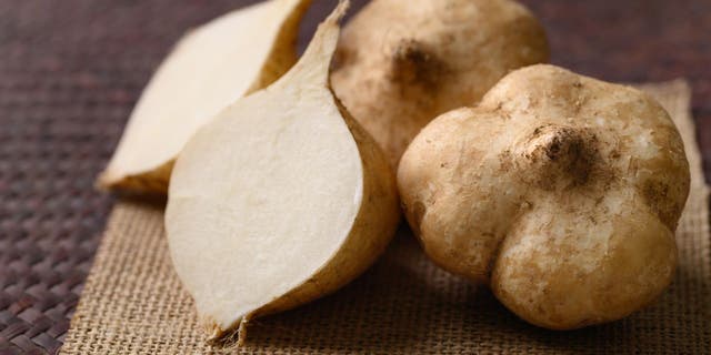 Jicama is a yam (also known as turnip) native to Mexico.