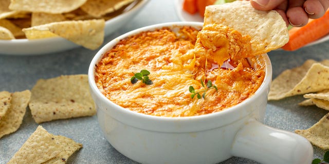 Buffalo chicken dip was one of the most searched dip recipes across the country.