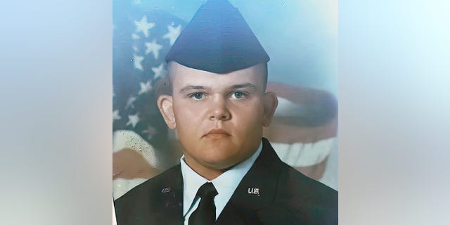 Chad Carswell served in the U.S. Air Force from 2001-2005. This photo, which he shared with Fox News Digital, was taken in '01. Carswell was in boot camp when 9/11 occurred and served in Operation Enduring Freedom. 