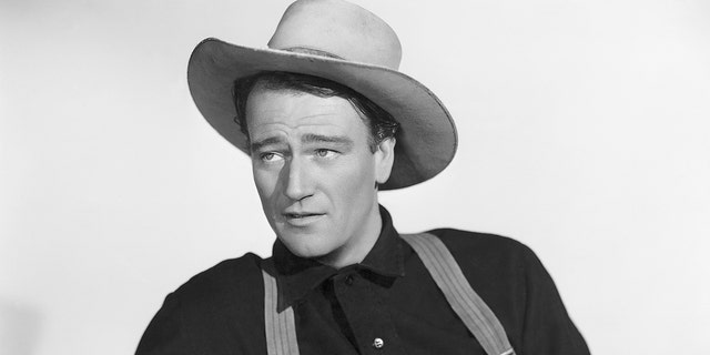 John Wayne in a film publicity photo