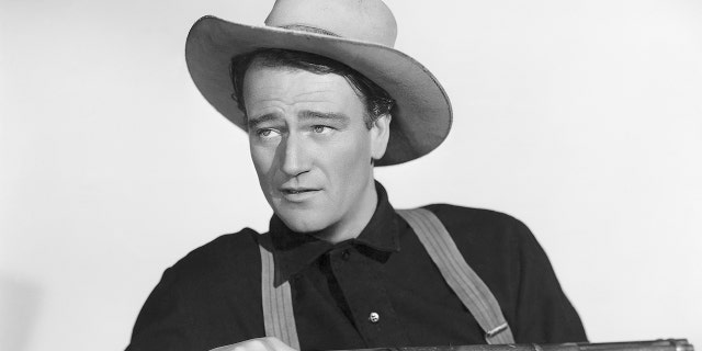 John Wayne in a film publicity photo