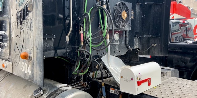One trucker, who has no plans on leaving, set up a mailbox on the back of his truck in Ottawa, Canada