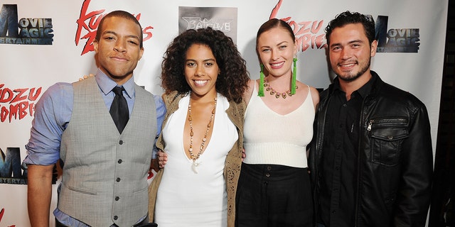 Moses Moseley, Wyntergrace Williams, Megan Few and Clay Acker attend the Sneak-Peek Cast and Crew Screening of "Kudzu Zombies"  on June 3, 2017 in Los Angeles, California. 