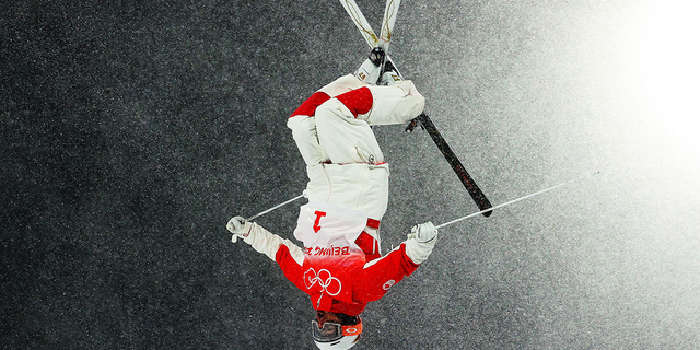 Mikael Kingsbury of Team Canada trains during the Men's Freestyle Skiing Moguls Training session at Genting Snow Park on Jan. 30, 2022, in Zhangjiakou, China. 