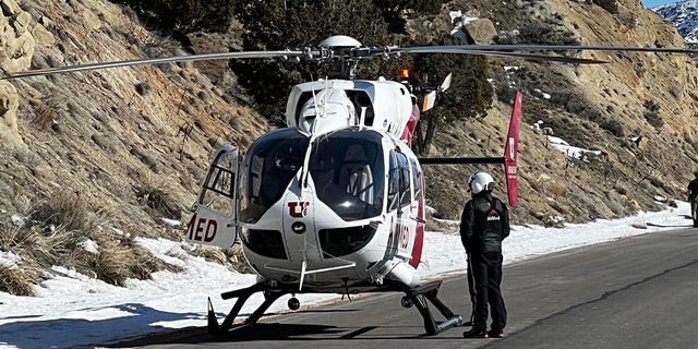 Medical personnel arrived on an AirMed helicopter to help with life-saving efforts, the Summit County Sheriff's Office said.