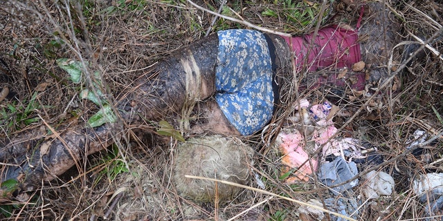 The doll as it looked when deputies found it. 