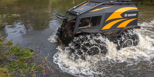 The Donda Foam Vehicle appears to be inspired by the Ukranian-built Sherp, which Kanye West owns.