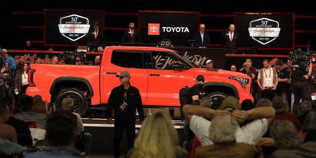 A Tundra TRD Pro was also auctioned for $550,000.