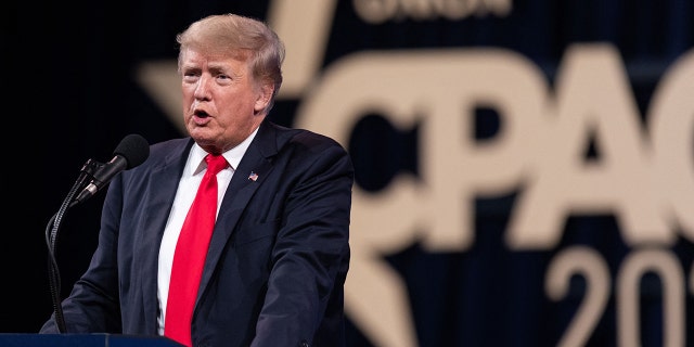 Former President Donald Trump speaks at the Conservative Political Action Conference (CPAC) in Dallas, Texas on July 11, 2021. (Photo by Andy JACOBSOHN/AFP) (Photo by ANDY JACOBSOHN/AFP via Getty Images)