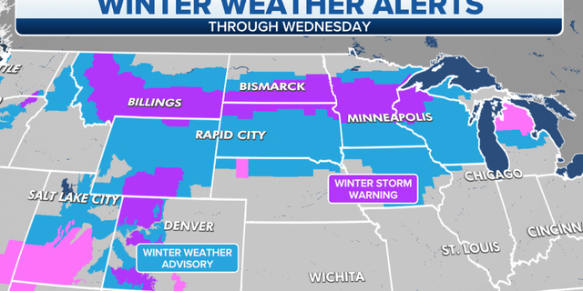 Current winter weather alerts in effect.