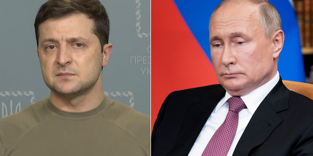  Volodymyr Zelenskyy and Vladimir Putin