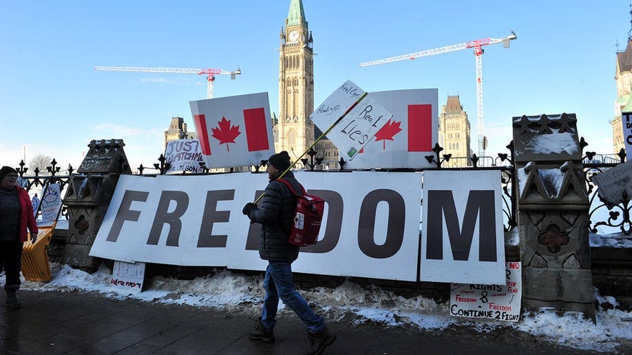 Protesters in Canada