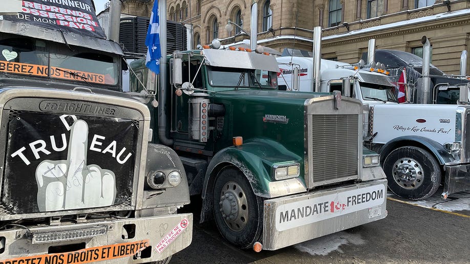 Support pours in for Canadian truckers protesting Prime Minister Justin Trudeau's COVID-19 vaccine mandate.