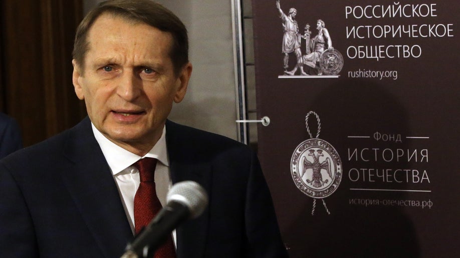 Russian Foreign Intelligence Service (SVR) Director Sergei Naryshkin