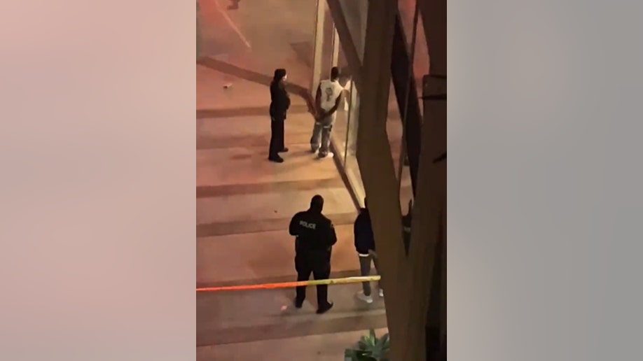 Three victims were injured in a shooting Saturday morning outside a West Los Angeles restaurant frequented by celebrities, authorities say. (Citizen App screenshot)