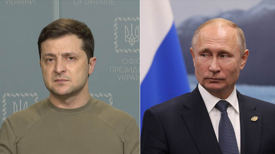 President Velenskyy and Putin