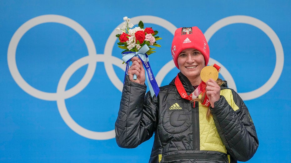 Germany's Natalie Geisenberger wins 3rd Olympic luge title