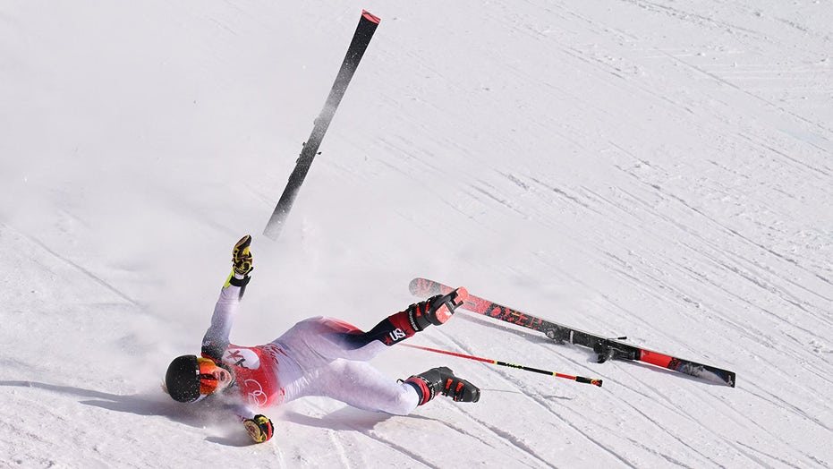 US skier Nina O'Brien suffers horrifying crash in Olympics giant slalom event: 'She is alert and responsive'