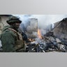 A view of damage due to armed conflict between Russia, Ukraine in Donetsk region under the control of pro-Russian separatists, eastern Ukraine on February 28, 2022.