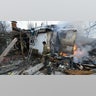 A view of damage due to armed conflict between Russia, Ukraine in Donetsk region under the control of pro-Russian separatists, eastern Ukraine on February 28, 2022.
