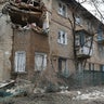 A view of damage due to armed conflict between Russia, Ukraine in Donetsk region under the control of pro-Russian separatists, eastern Ukraine on February 27, 2022.