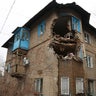A view of damage due to armed conflict between Russia, Ukraine in Donetsk region under the control of pro-Russian separatists, eastern Ukraine on February 27, 2022.