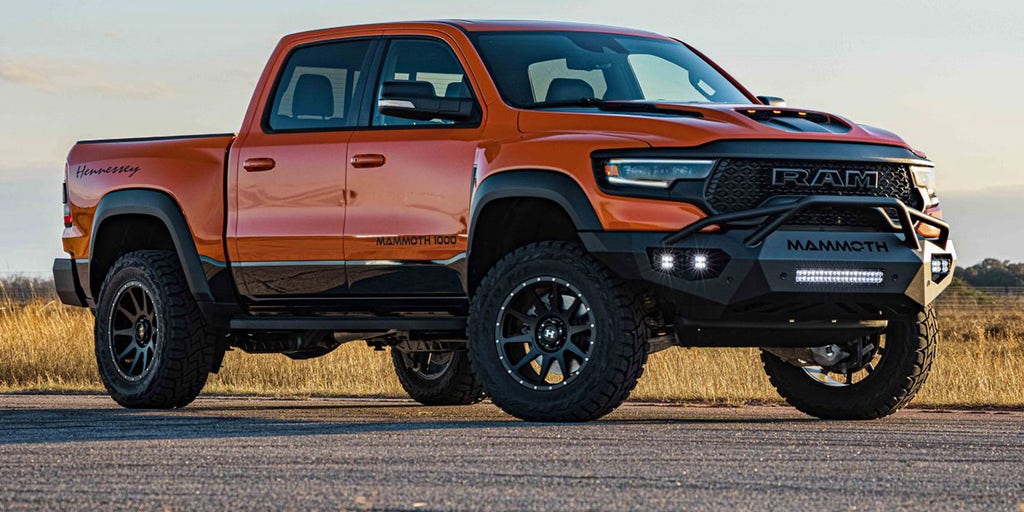 The Hennessey Mammoth 1000 TRX is the world's fastest pickup truck