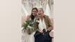 Single woman tries on wedding gowns for mom who has cancer