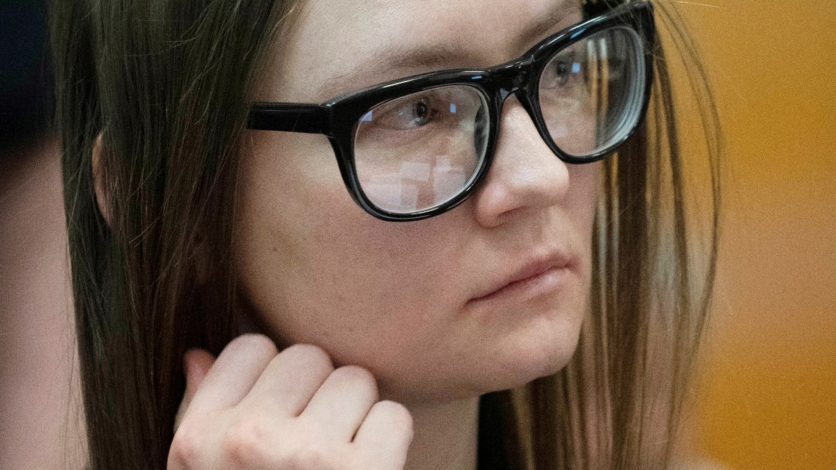 Anna Sorokin, who a New York jury convicted last month of swindling more than $200,000 from banks and people, looks on during her sentencing at Manhattan State Supreme Court New York, U.S., May 9, 2019. Steven Hirsch/Pool via REUTERS