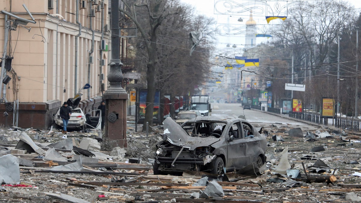 Kharkiv Building explosion Ukraine