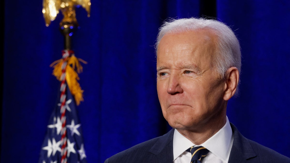 President Biden is seen at the House Democratic Caucus Issues Conference in Philadelphia, March 11, 2022. (Reuters)