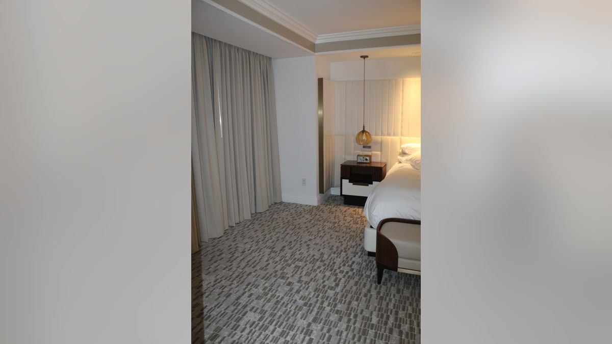 The inside of the hotel room where Saget was found unresponsive by police.