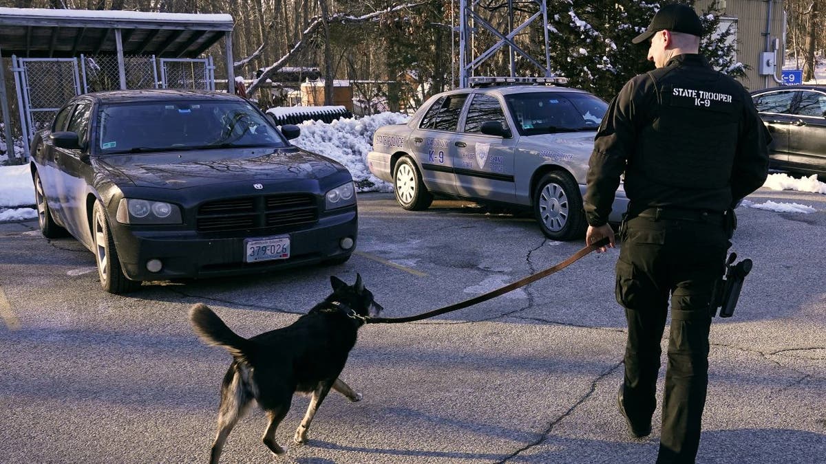 Rhode Island State Police K-9 dog Ruby and Cpl. Daniel O'Neill