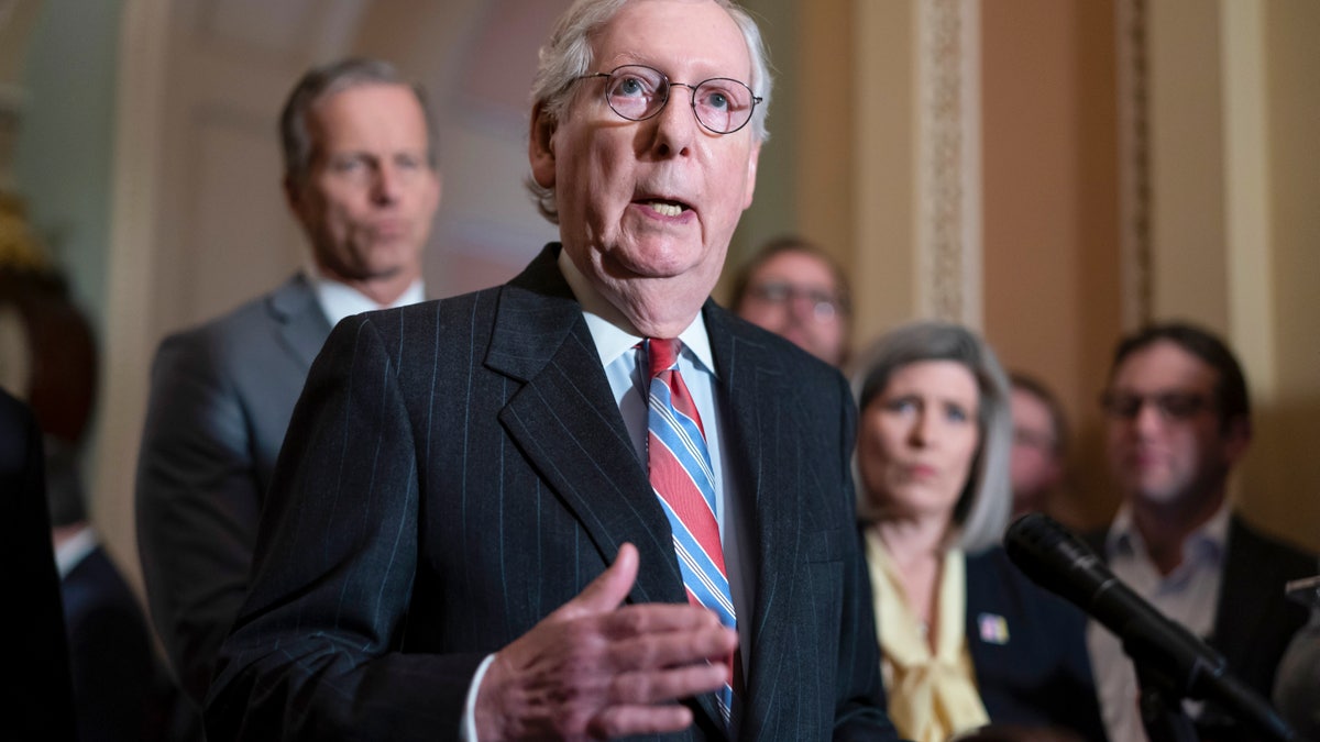 Mitch McConnell speaking in DC