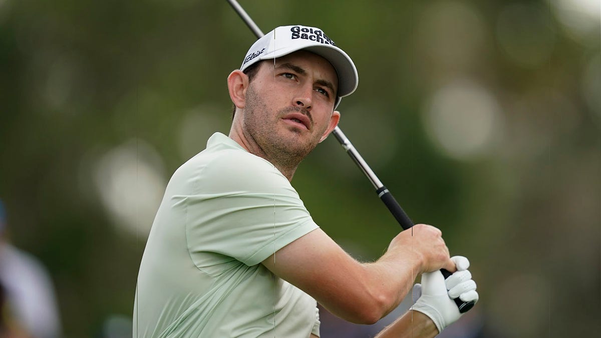 Patrick Cantlay watches his tee shot on the 16th hole during the first round of play in the Players Championship golf tournamnet Thursday, March 10, 2022, in Ponte Vedra Beach, Fla.