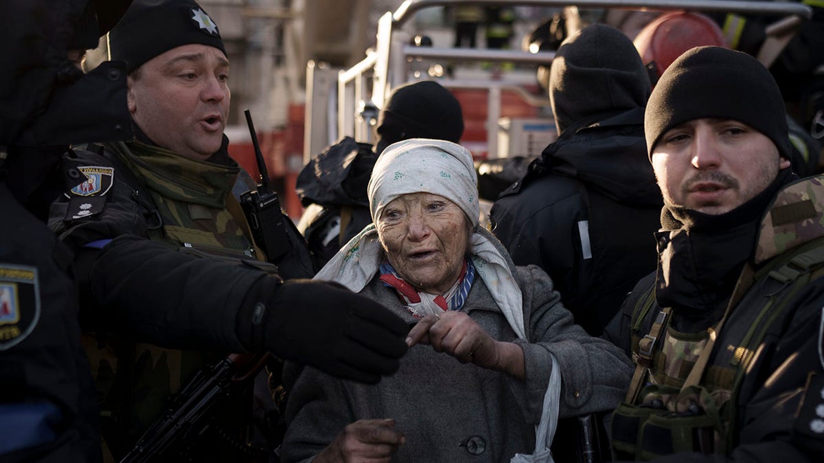Ukraine woman rescued